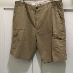 Dockers Khaki Cargo Shorts Casual Cotton Blend